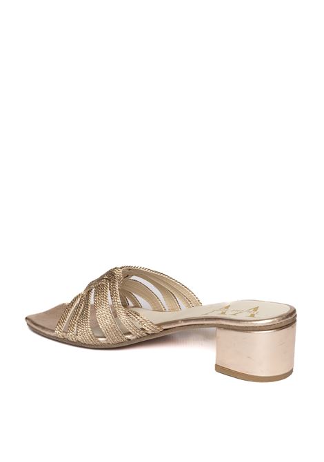 Sandalo rafia champagne VINCENT VEGA | BOLTON PTQ40RAFIA-CHAMPAGNE